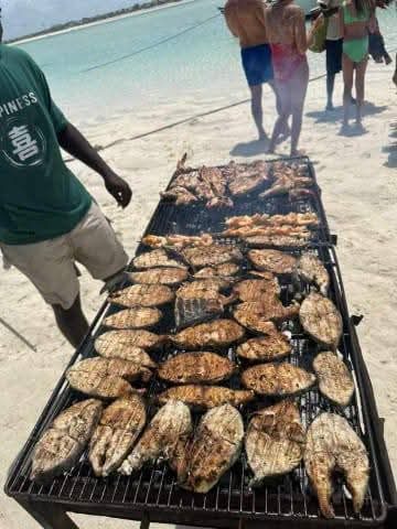 Fresh fish on the BBQ